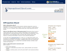 Tablet Screenshot of dipropyleneglycol.com